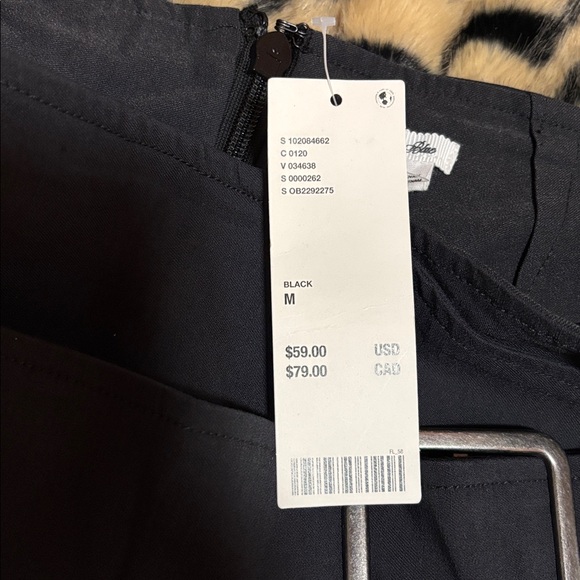 Urban Outfitters Black Mini Skirt with Wide Buckle Belt - Picture 2 of 4